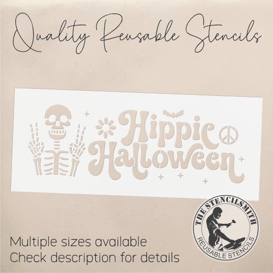 10133 Hippie Halloween Stencil - The Stencilsmith