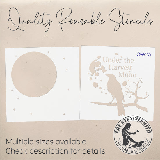10137 Under The Harvest Moon Stencil - The Stencilsmith