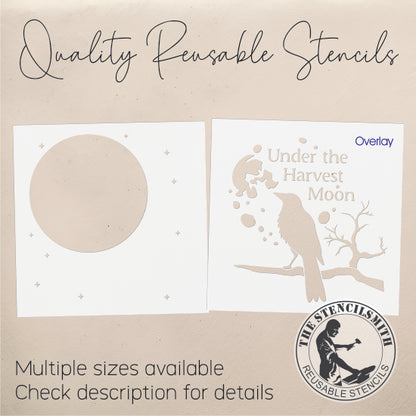 10137 Under The Harvest Moon Stencil - The Stencilsmith