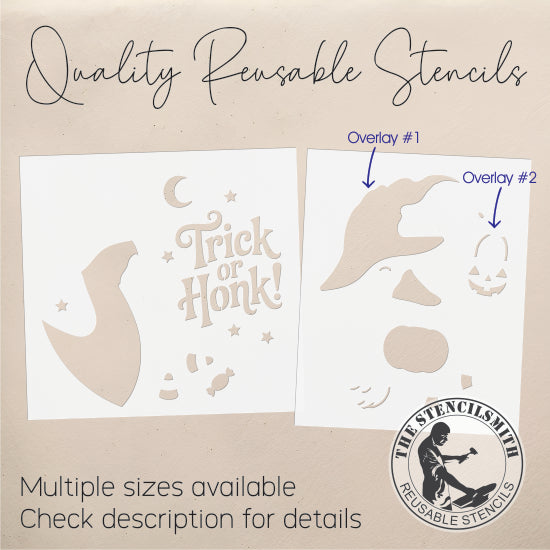 10139 Trick Or Honk Goose Stencil - The Stencilsmith