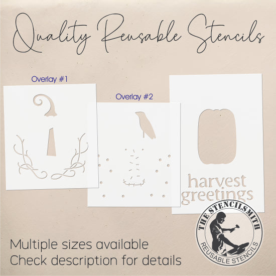 10142 Harvest Greetings Stencil - The Stencilsmith