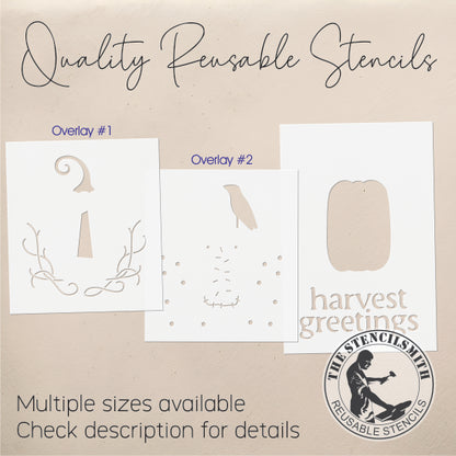 10142 Harvest Greetings Stencil - The Stencilsmith