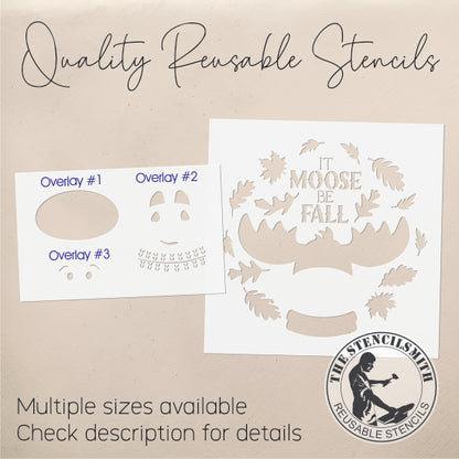 10147 It Moose Be Fall Stencil - The Stencilsmith