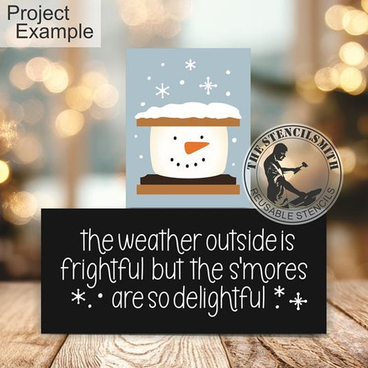 10152 The Weather Outside S'mores Block Stencil Set
