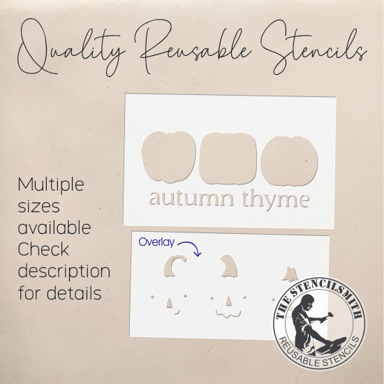 10155 Autumn Thyme Pumpkin Stencil - The Stencilsmith