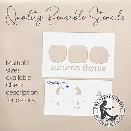10155 Autumn Thyme Pumpkin Stencil - The Stencilsmith