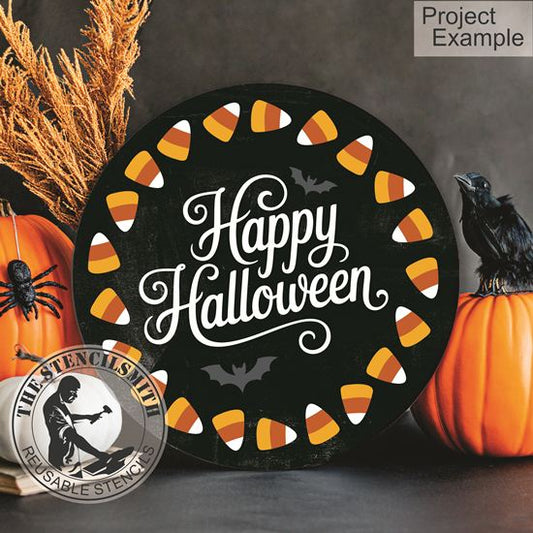10160 Happy Halloween Candy Corn Stencil