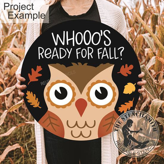 10161 Whooo's Ready For Fall? Owl Stencil