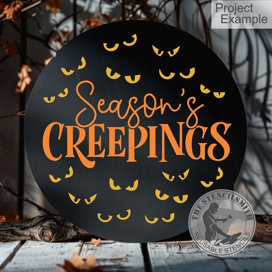 10163 Season's Creepings Stencil