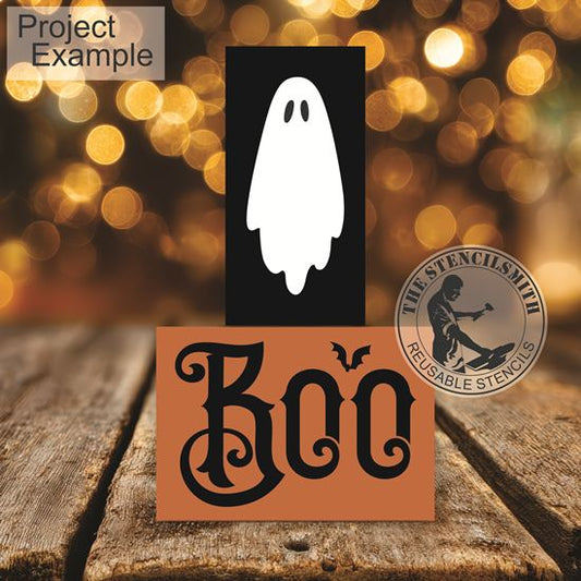 10175 Boo Ghost Block Stencil Set