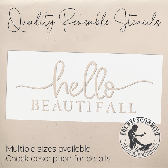 10177 Hello Beautifall Stencil - The Stencilsmith