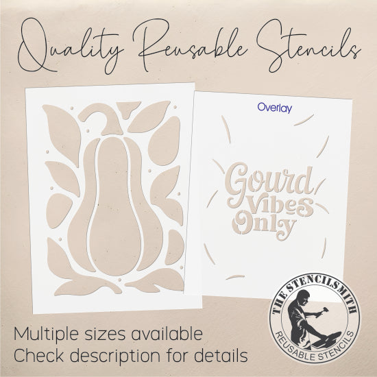 10179 Gourd Vibes Only Stencil - The Stencilsmith