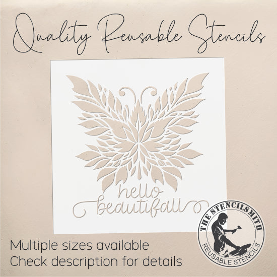 10183 Hello Beautifall Butterfly Stencil - The Stencilsmith