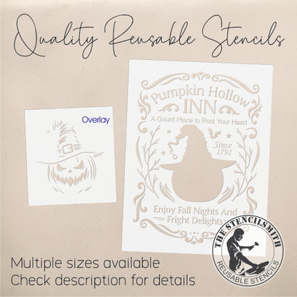 10187 Pumpkin Hollow Inn Stencil - The Stencilsmith