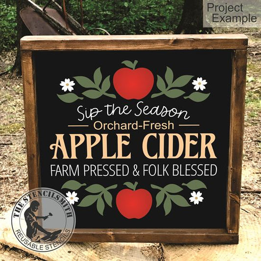 10189 Apple Cider Stencil