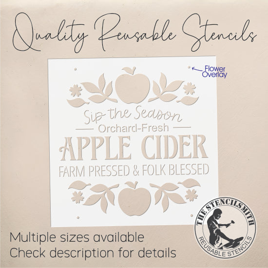 10189 Apple Cider Stencil - The Stencilsmith