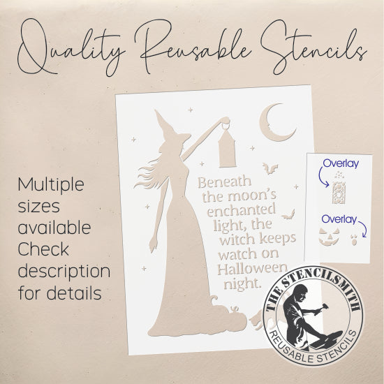 10191 Beneath The Moon's Enchanted Light Stencil - The Stencilsmith