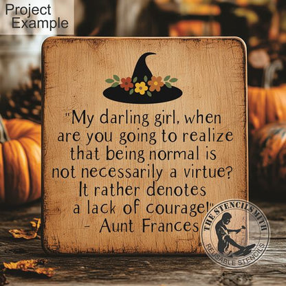10195 My Darling Girl Stencil - The Stencilsmith