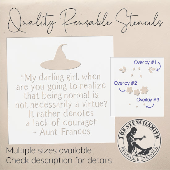 10195 My Darling Girl Stencil - The Stencilsmith