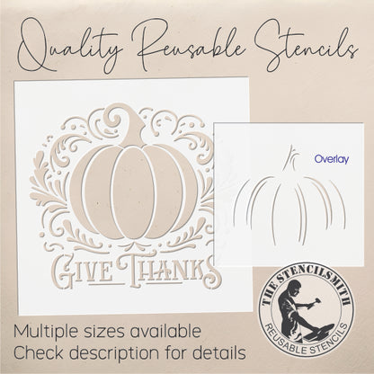 10200 Give Thanks Stencil - The Stencilsmith