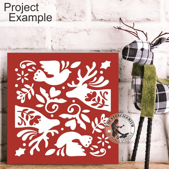 10206 Nordic Christmas Decorative Stencils