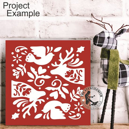 10206 Nordic Christmas Decorative Stencils