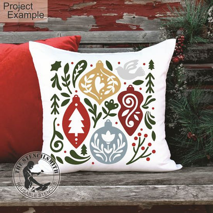 10206 Nordic Christmas Decorative Stencils