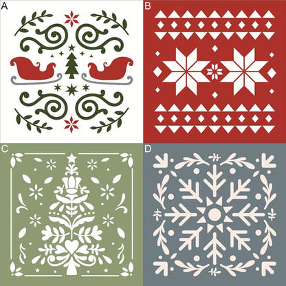 10207 Christmas Decorative Stencils