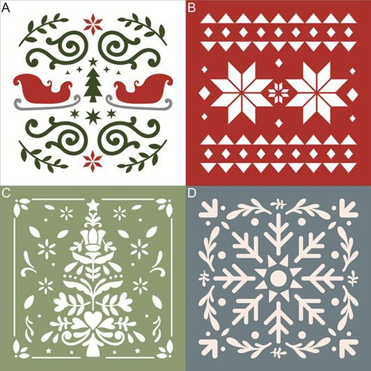 10207 Christmas Decorative Stencils