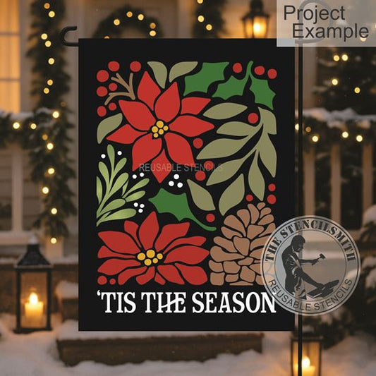 10211 'Tis The Season Boho Stencil
