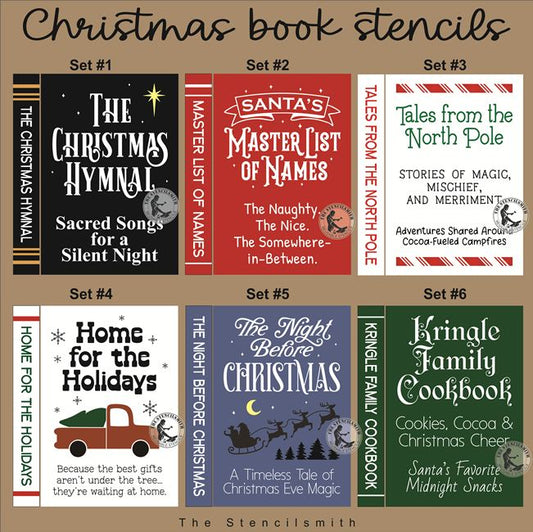 10213 Christmas Book Stencils