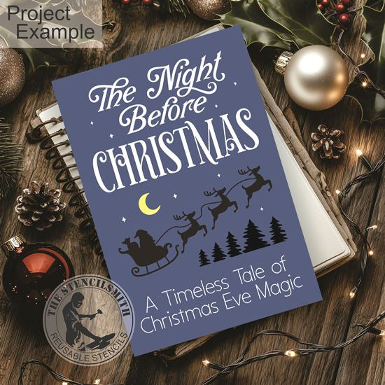 10213 Christmas Book Stencils