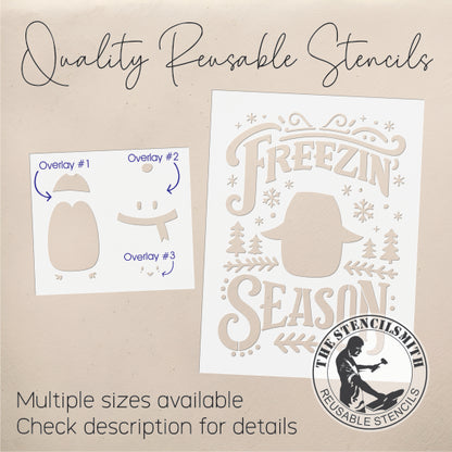 10215 Freezin' Season Penguin Stencil - The Stencilsmith