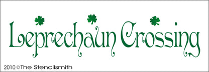 1022 - Leprechaun Crossing stencil - The Stencilsmith