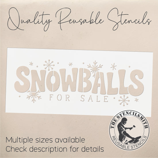 10220 Snowballs For Sale Stencil - The Stencilsmith