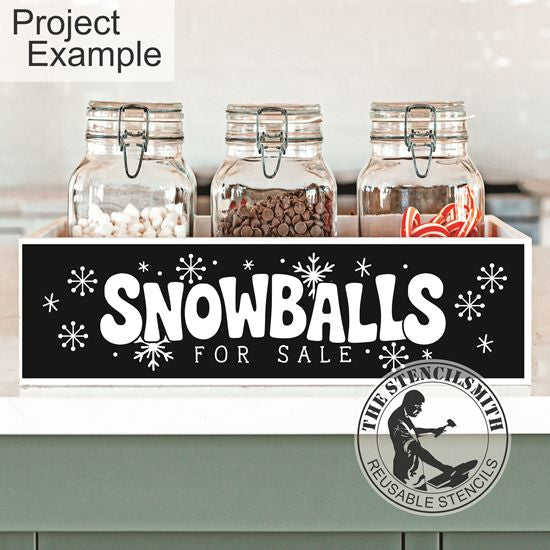 10220 Snowballs For Sale Stencil