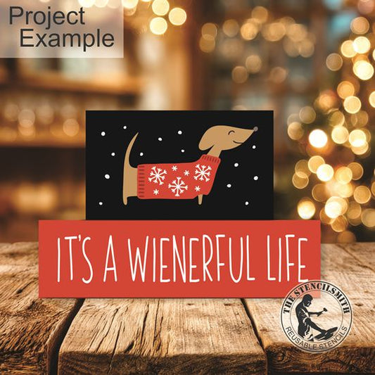 10221 It's A Wienerful Life Block Stencil Set