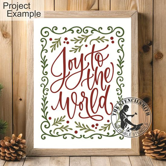 10222 Joy To The World Stencil