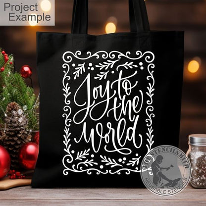 10222 Joy To The World Stencil