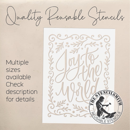 10222 Joy To The World Stencil - The Stencilsmith