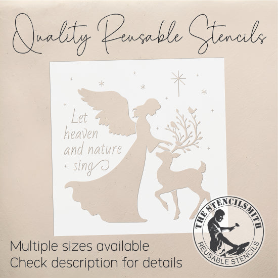 10229 Let Heaven And Nature Sing Stencil - The Stencilsmith