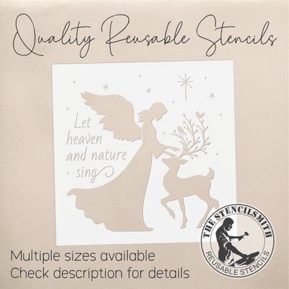 10229 Let Heaven And Nature Sing Stencil - The Stencilsmith