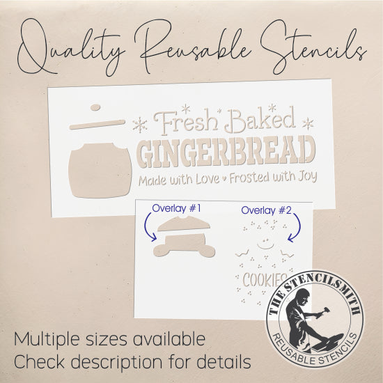 10230 Fresh Baked Gingerbread Stencil - The Stencilsmith