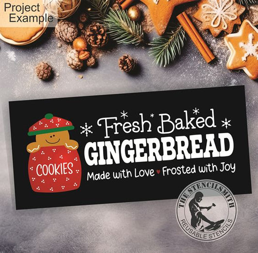 10230 Fresh Baked Gingerbread Stencil