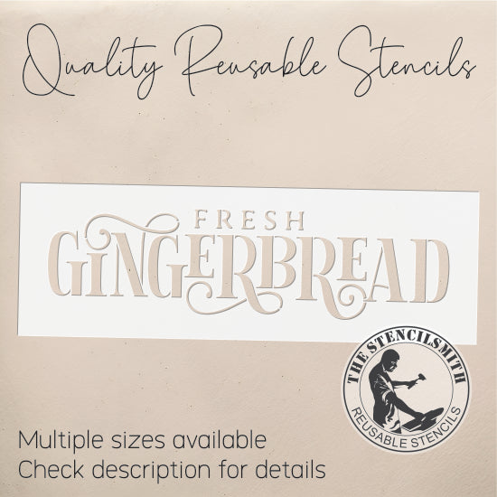 10231 Fresh Gingerbread Stencil - The Stencilsmith