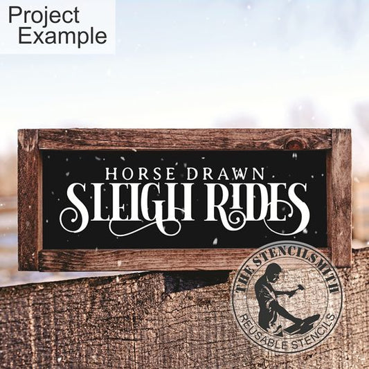 10232 Sleigh Rides Stencil