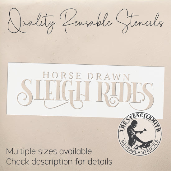 10232 Sleigh Rides Stencil - The Stencilsmith