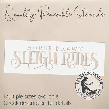 10232 Sleigh Rides Stencil - The Stencilsmith