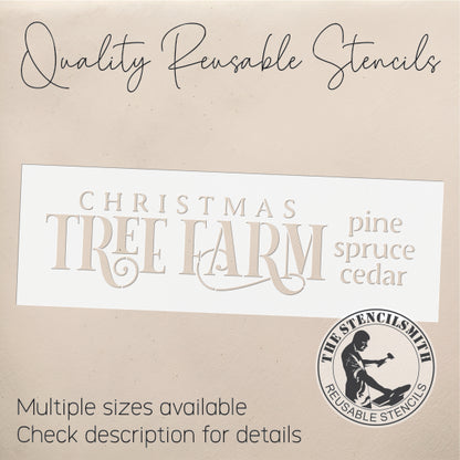 10235 Christmas Tree Farm Stencil - The Stencilsmith