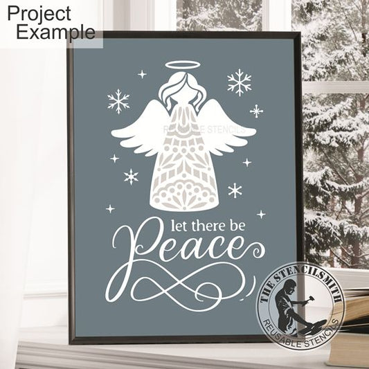 10236 Peace On Earth Angel Stencil